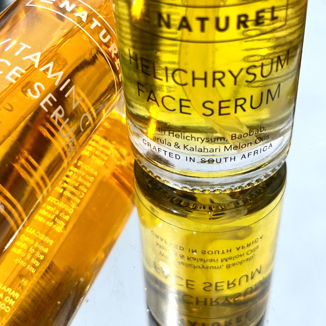 Vitamin C Serum 30 ml + Helichrysum Face Serum 30 ml - Le Naturel