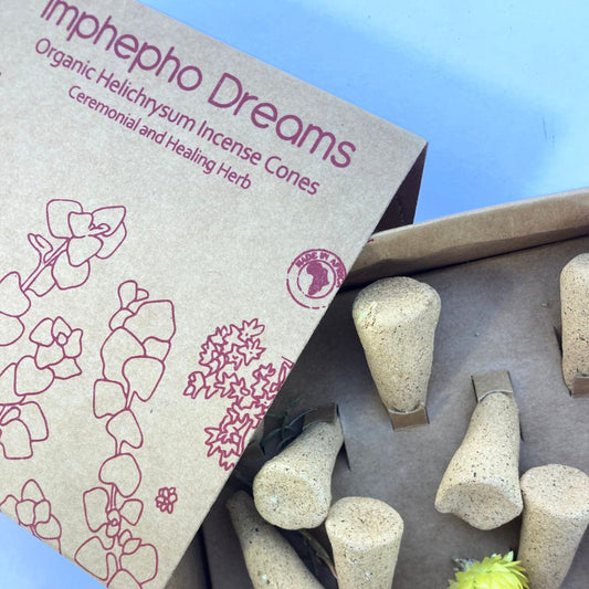 Imphepho Dreams Incense Cones: Hand-Rolled Tranquility from South Africa - Le Naturel 