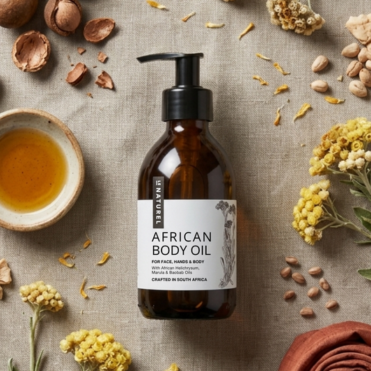 African Body Oil with Helichrysum, Marula & Frankincense