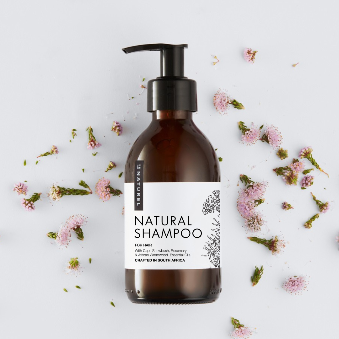 Natural Shampoo with Snowbush, African Wormwood & Rosemary - Le Naturel 