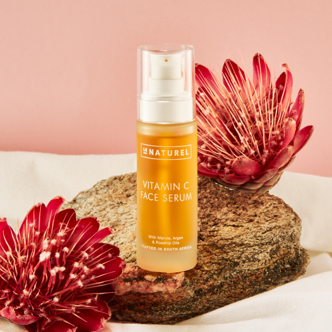 Vitamin C Face Serum with Rosehip, Marula, and Argan - Le Naturel 