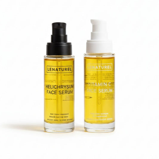 Day & Night Glow Duo (Vitamin C Face Serum + Helichrysum Face Serum)