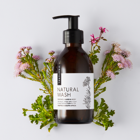 Natural Wash with Buchu, African Lemon Bush & Rose Geranium - Le Naturel 