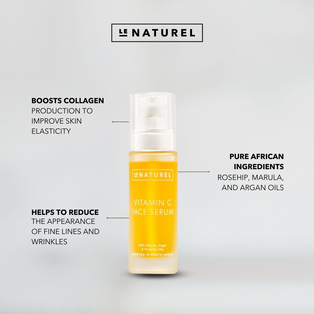 Essential Face Kit - Natural Wash, Natural Lotion & Vitamin C Serum - Le Naturel 